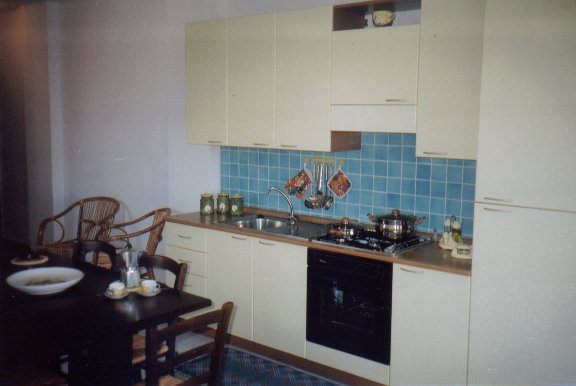 The kitchen in our self catering apartments